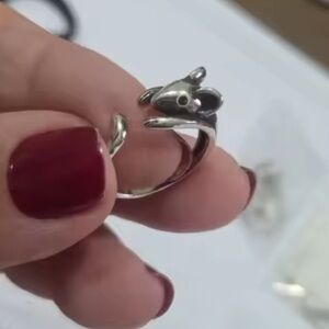Vintage Silver Mouse Ring